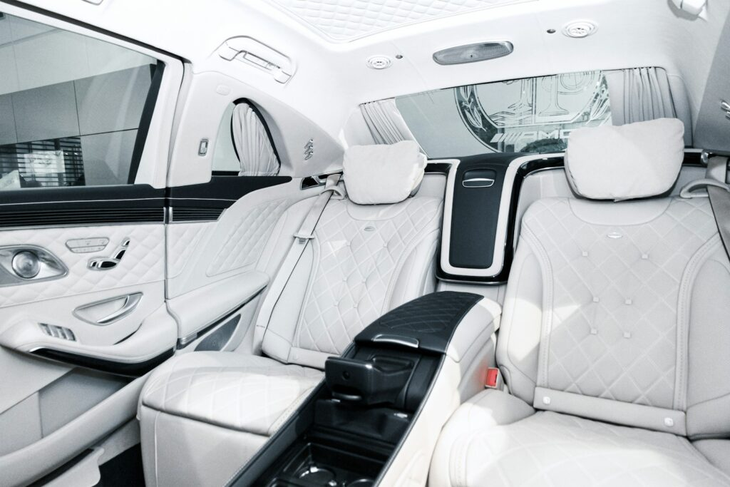 Luxury car interior detailing
